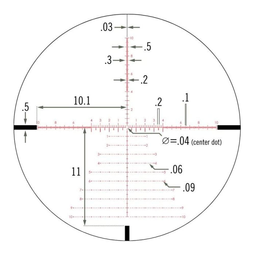 Viper PST Gen 2 5–25x50 FFP riktm EBR-7C belyst (MRAD), view: 3