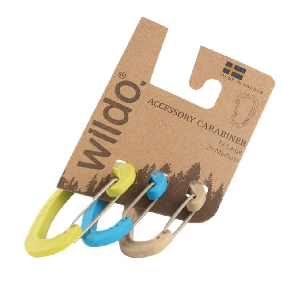 Carabiner Set 2M+1L Classic Lime/Blue/Desert, view: 0