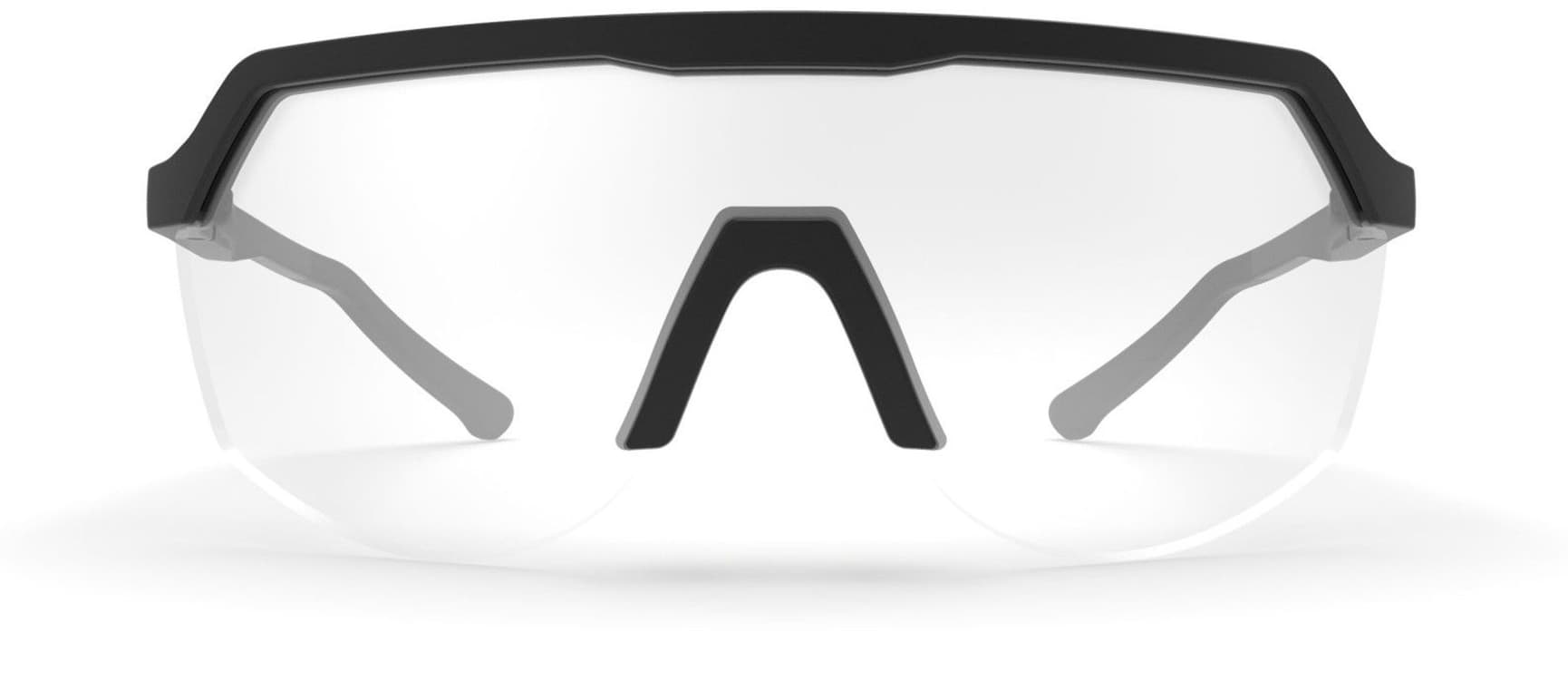 Blank Sunglasses Black with Clear Lens, view: 3