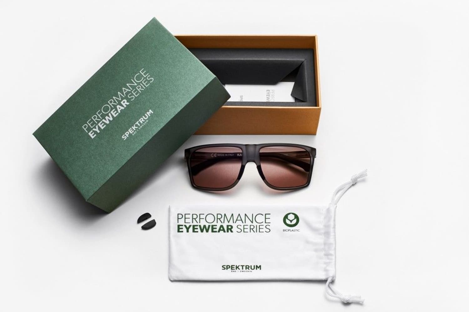 Kall Sunglasses Moss Green with Gold Lens, view: 6