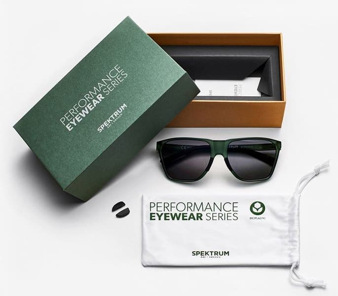 Anjan Sunglasses Moss Green with Gold Lens, view: 6