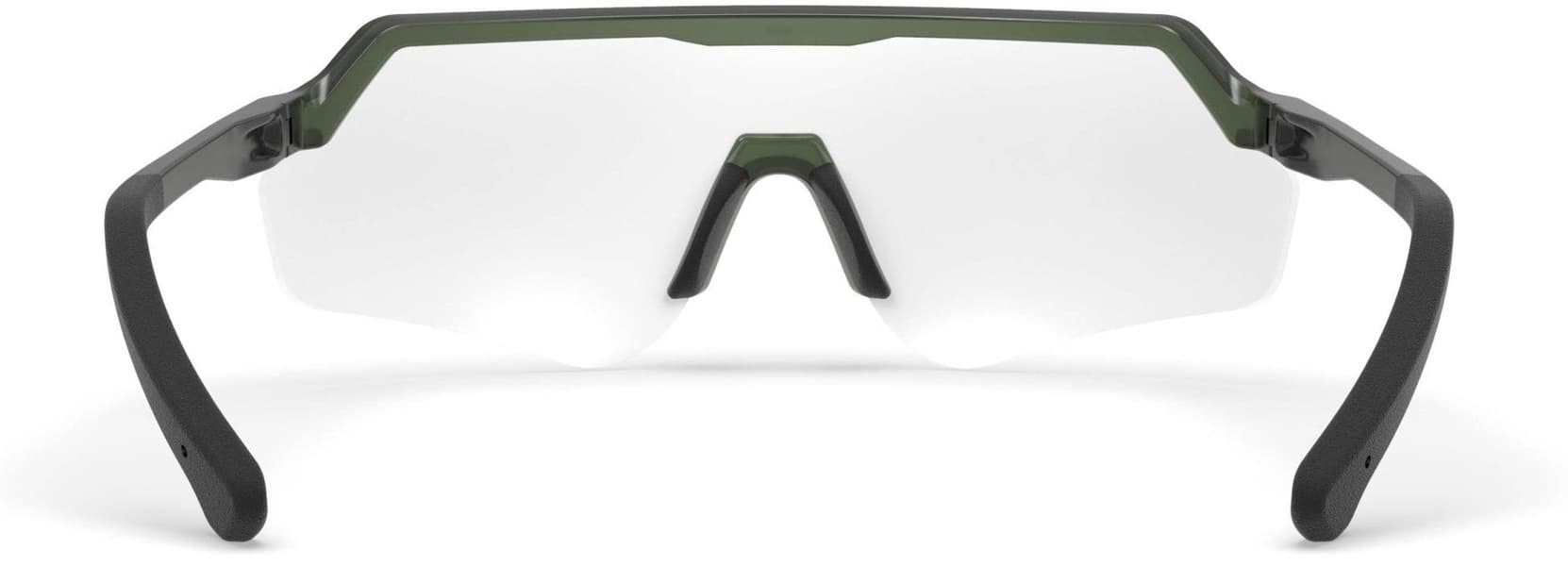 Blankster Sunglasses Moss Green Clear Lens, view: 3