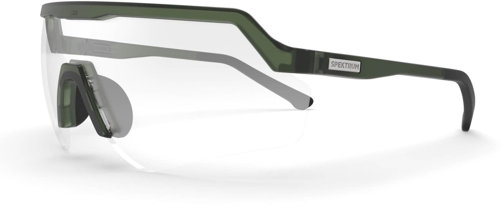 Blankster Sunglasses Moss Green Clear Lens, view: 0