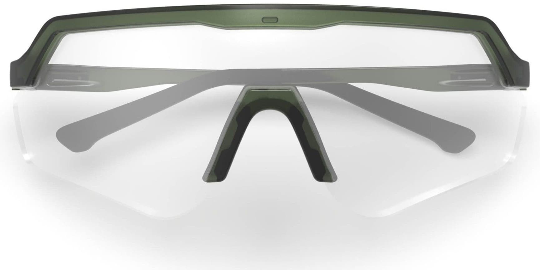 Blankster Sunglasses Moss Green Clear Lens, view: 5