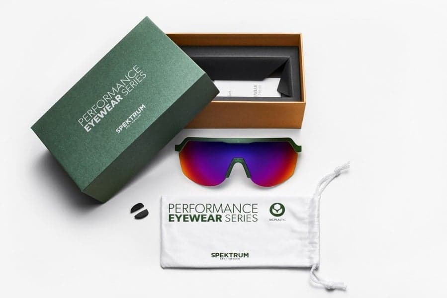 Blank Sunglasses Moss Green with Infrared Lens, view: 6