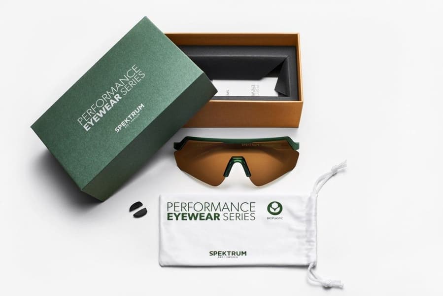 Blankster Sunglasses Moss Green with Gold Lens, view: 6