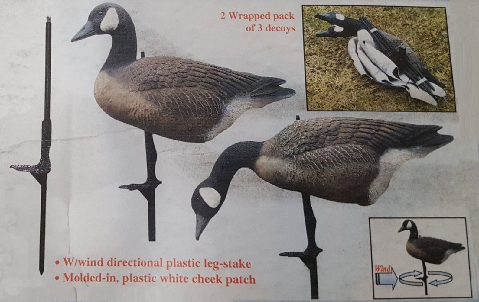 Sport Plast Decoy Kanadagås Mjuk Vikbar 6-pack, view: 1