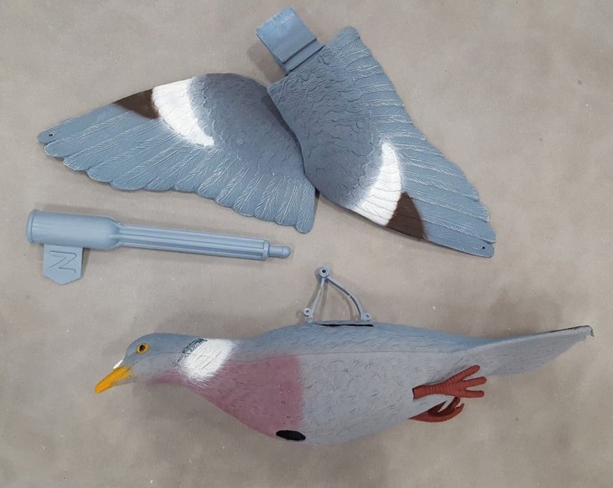 Sport Plast Decoy Ringduva med Rörliga Vingar 2-pack, view: 0