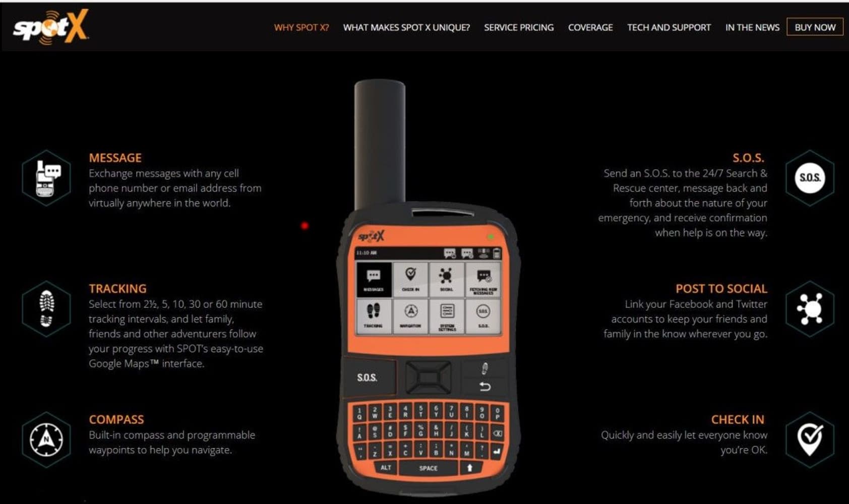 Spot X 2-vägs Nödsändare, view: 2