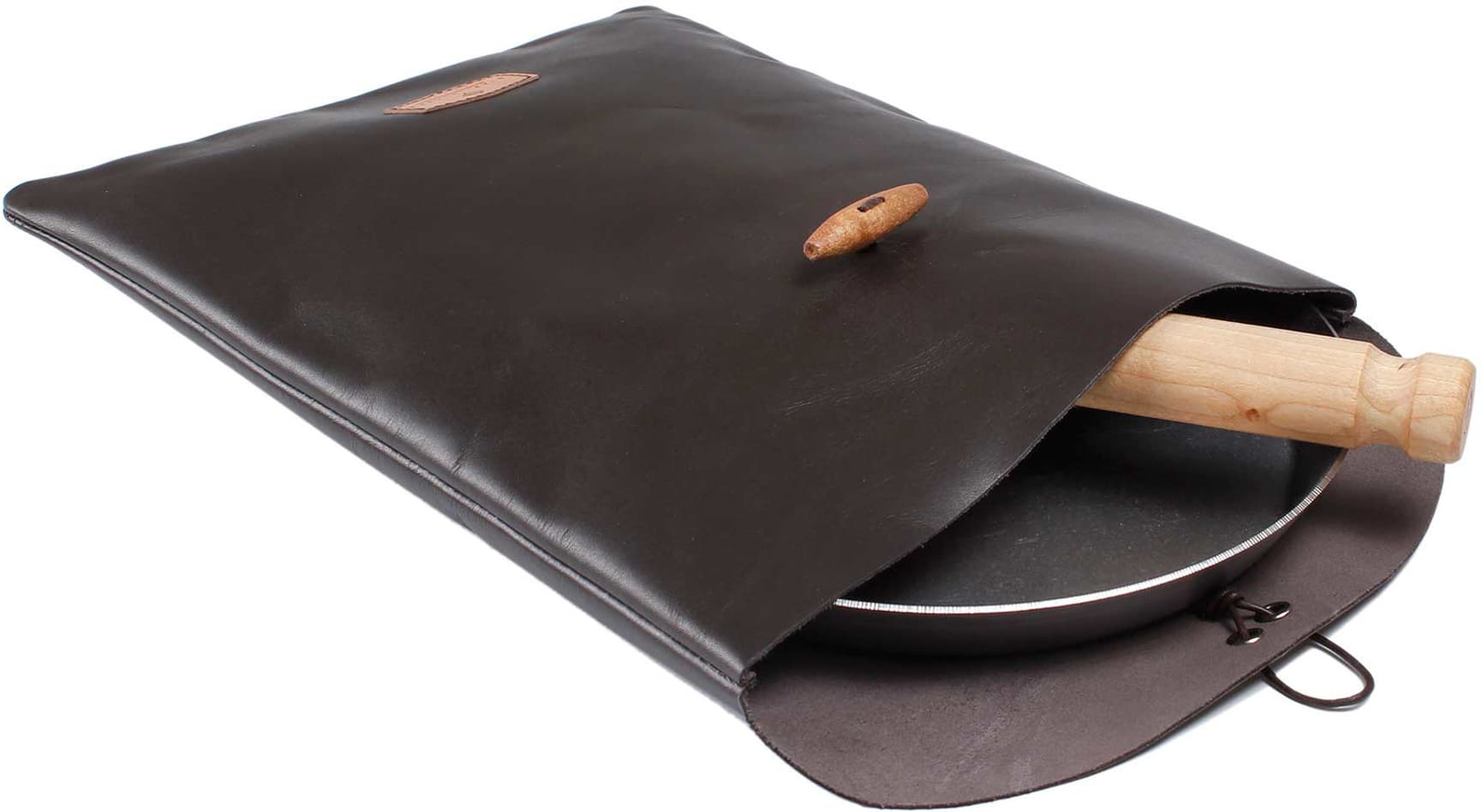 Läderpåse för stekpanna, view: 0