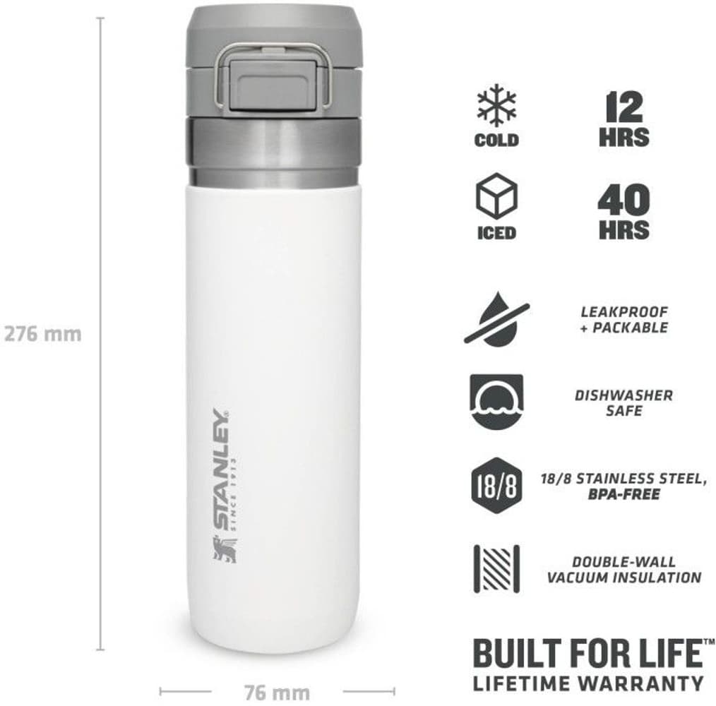 The Quick Flip Water Bottle 0.7L Polar, view: 1
