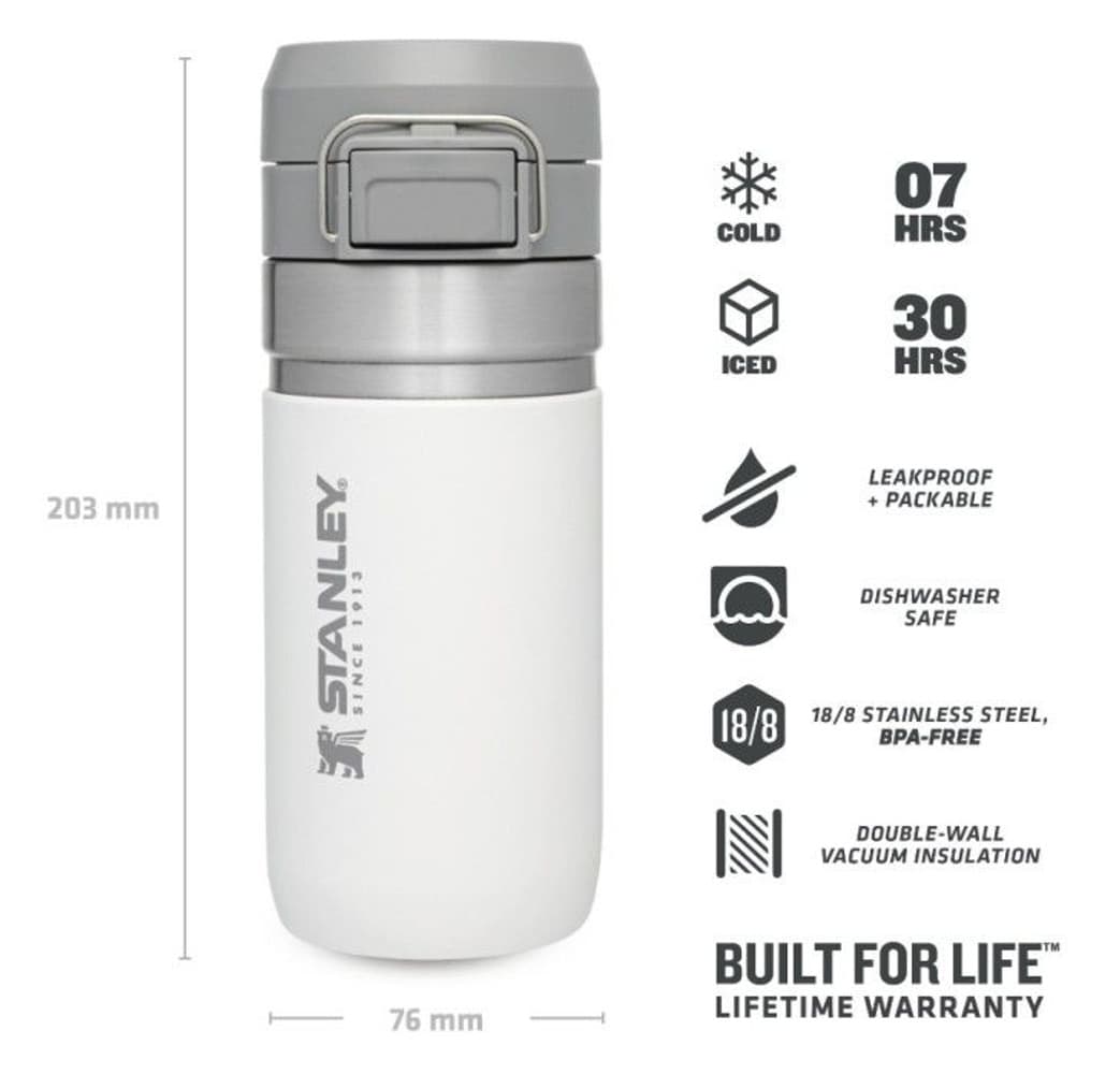 The Quick FlipWater Bottle 0.47L Polar, view: 1