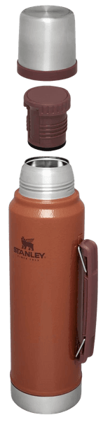 The Legendary Classic Bottle 1 L Hammertone Clay, view: 2