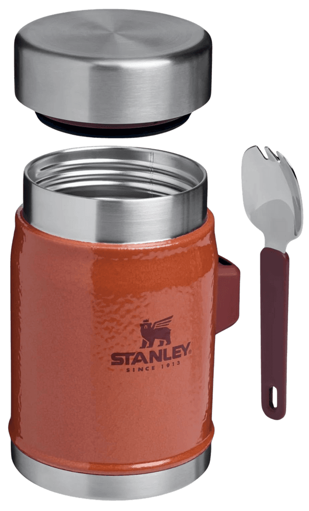 The Legendary Food Jar + Spork 0,4 L Hammertone Clay, view: 2