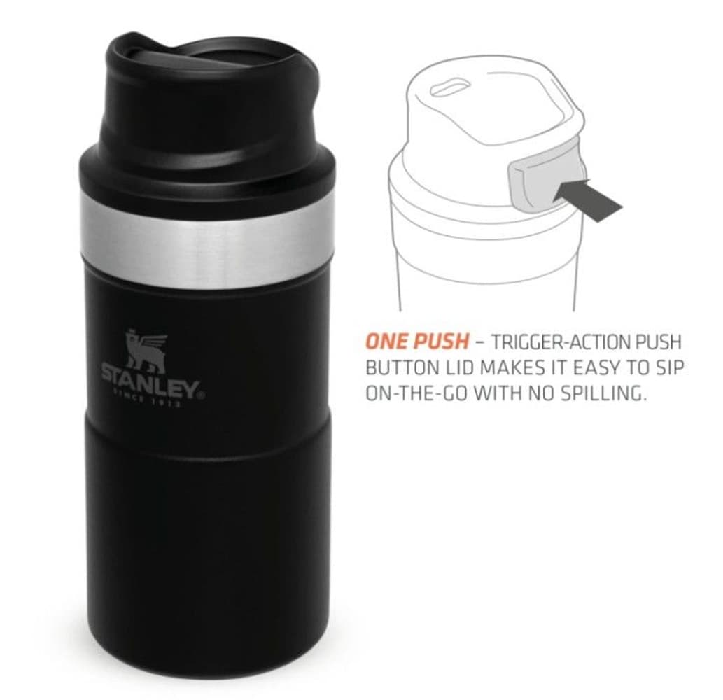 The Trigger-Action Travel Mug 0,25L Matte Black, view: 3
