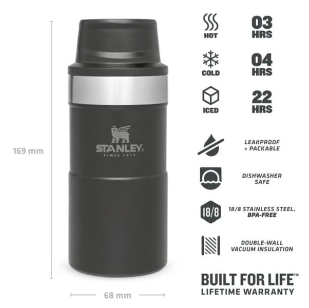 The Trigger-Action Travel Mug 0,25L Matte Black, view: 4