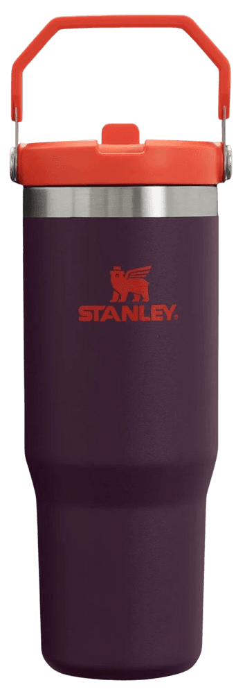 The IceFlow Flip Straw Tumbler 0,89 L Plum, view: 0
