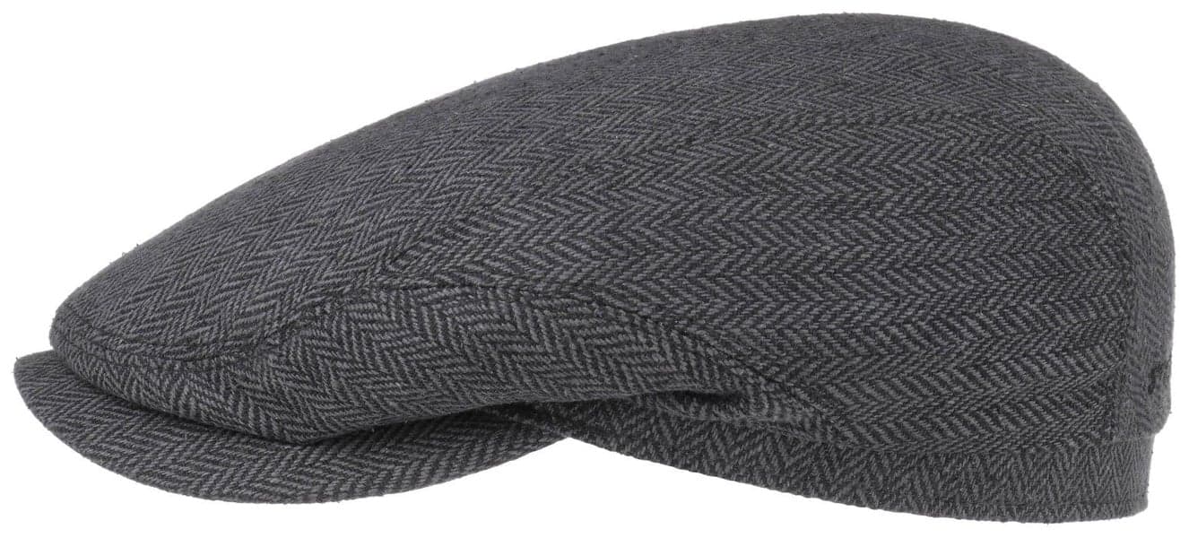 Driver Cap Silk Grey Herringbone, view: 0