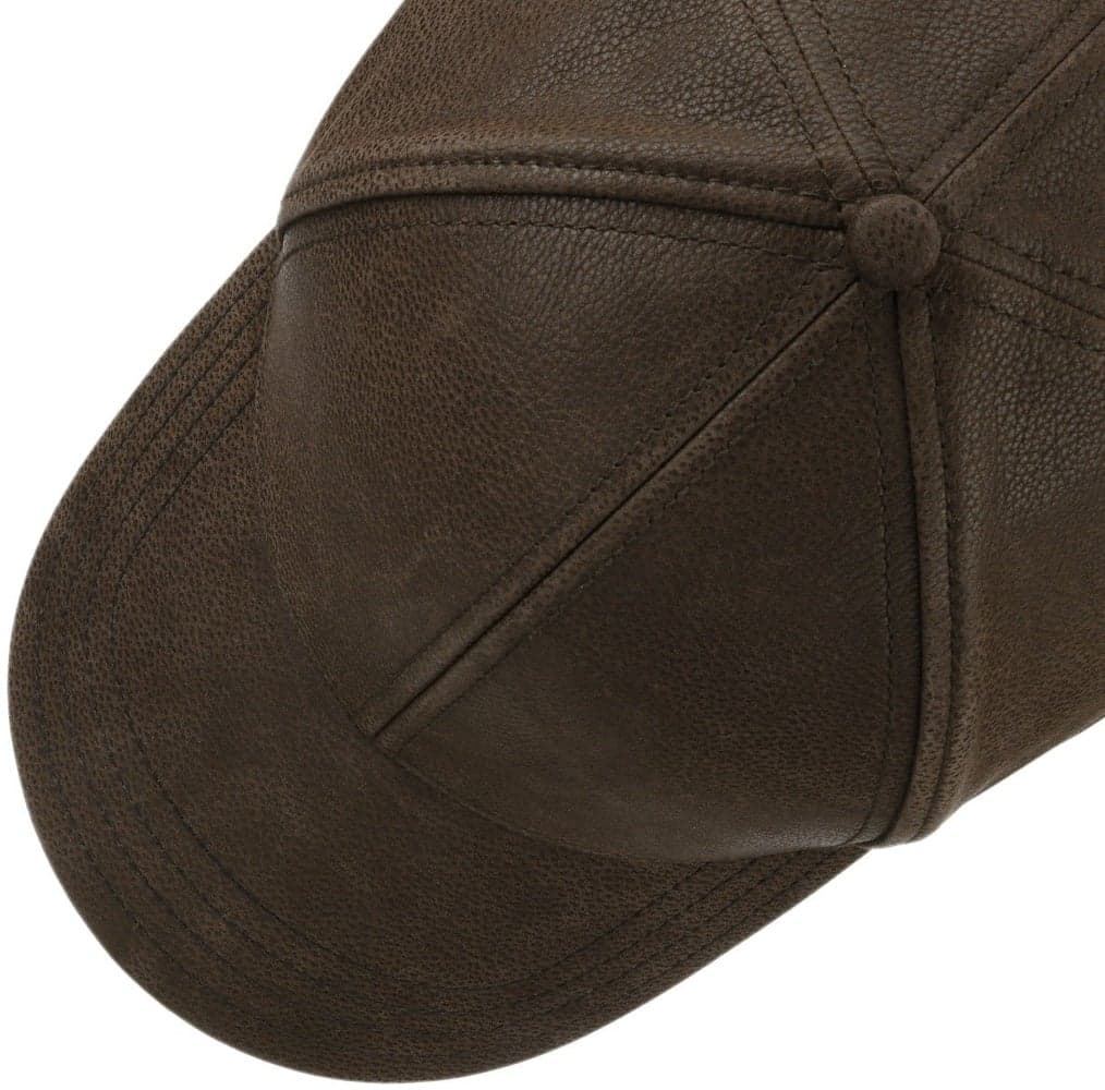 Baseball Cap Chevrette Cowhide EF Brown/Black, view: 2