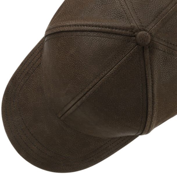 Baseball Cap Chevrette Cowhide EF Brown/Black, view: 2