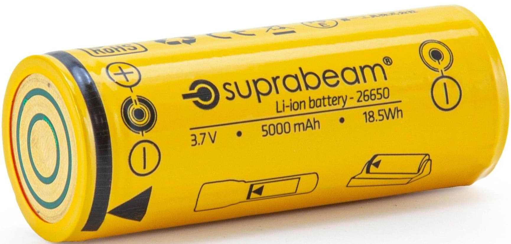 Li-ion 26650 5000 mAh Uppladdningsbart batteri, view: 0