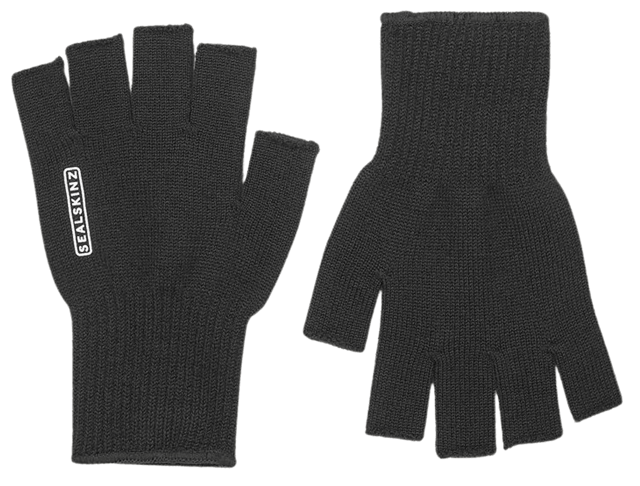 Thornham Merino Fingerless Glove Black, view: 0