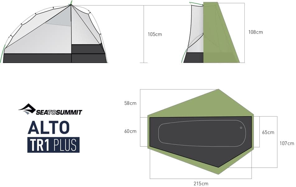 Tent Alto Tr1 Plus Green, view: 9