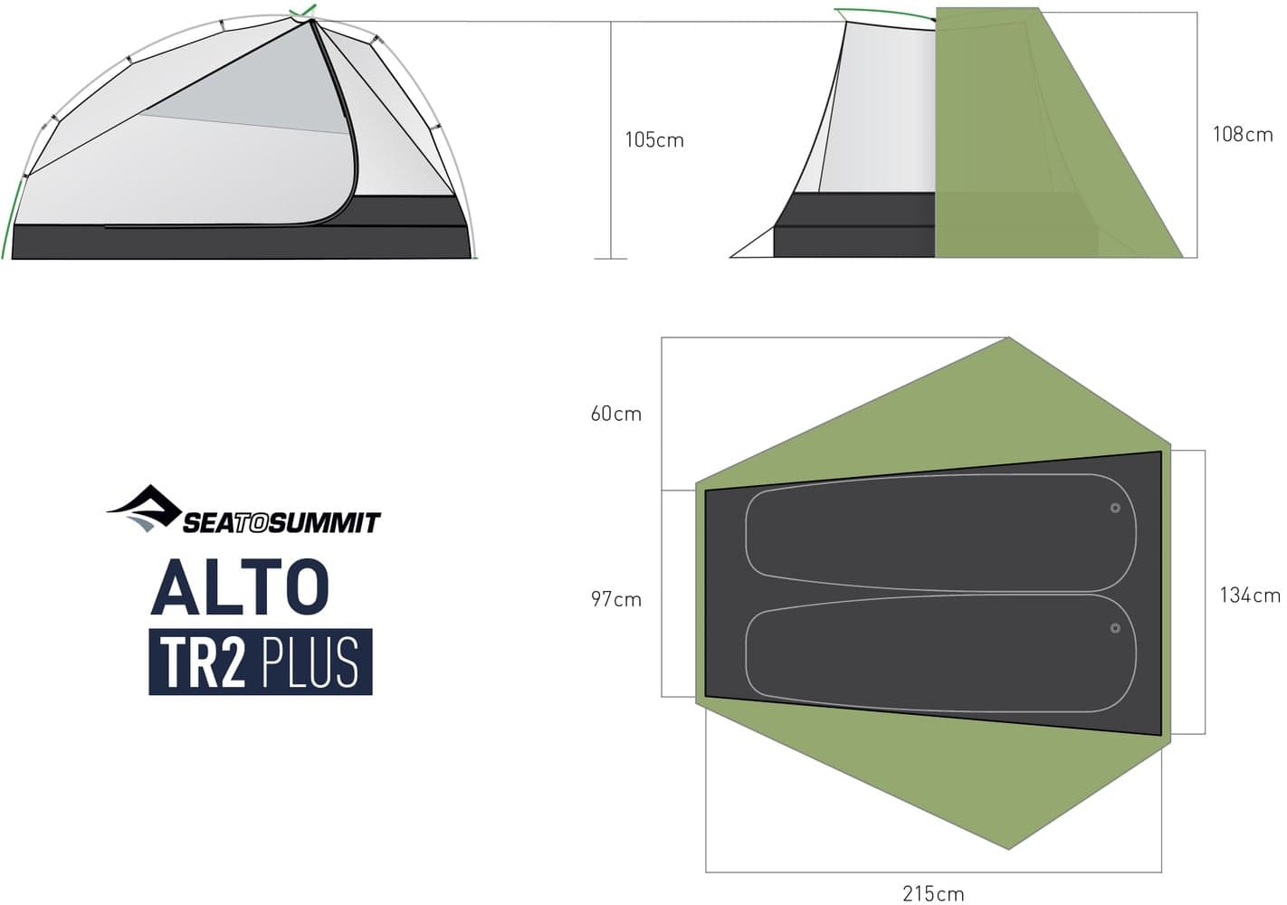 Tent Alto Tr2 Plus Green, view: 11