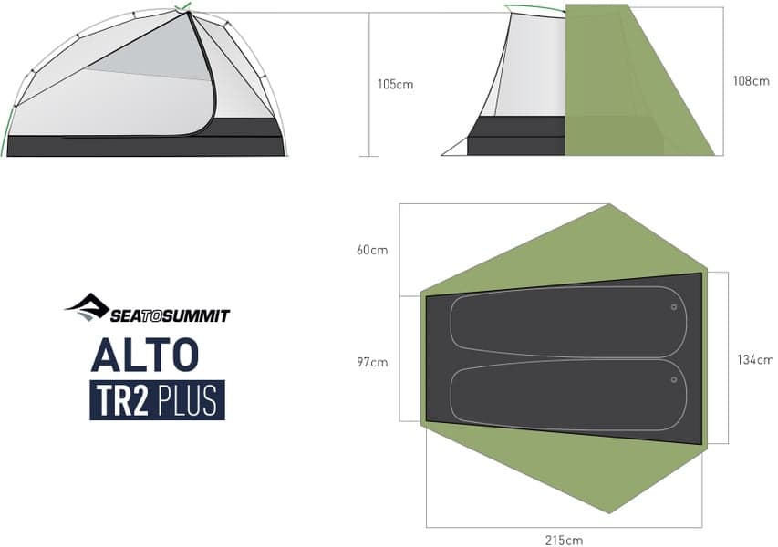 Tent Alto Tr2 Plus Green, view: 11