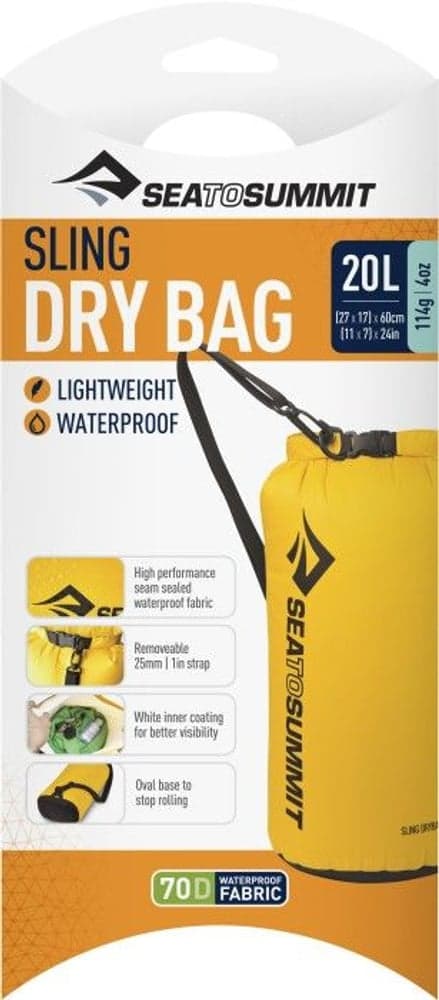 Dry Sack Sling Drybag 20L Yellow, view: 2