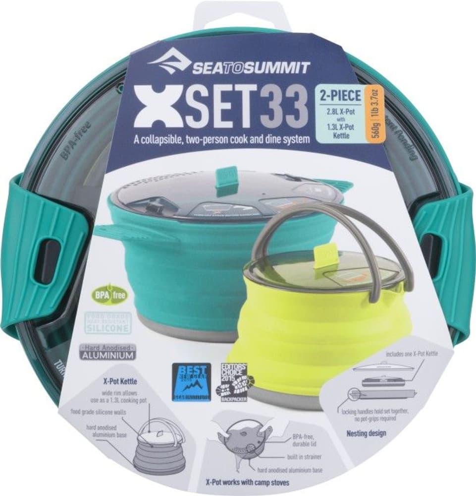 X-Set 33 2Pc (Pot 2.8L, Kettle 1.3L) Pacific Blue, view: 1