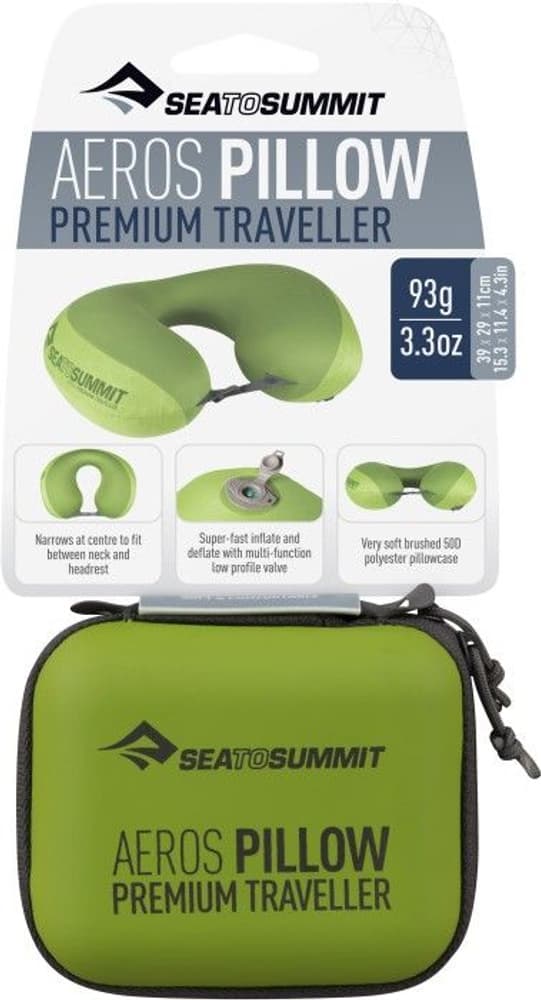Pillow Aeros Premium Traveller Lime, view: 3