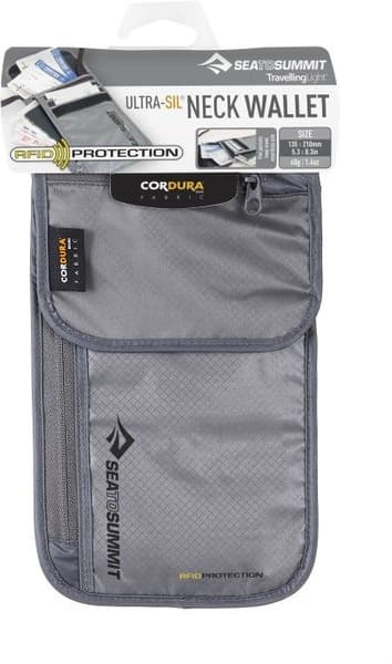 Travelling Light Neck Wallet RFID 5P Black/Grey, view: 0