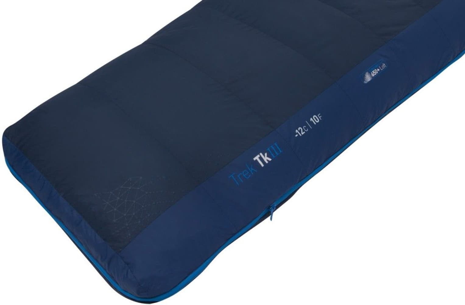Sleeping Bag Down Trek TKIII -12°C Regular Blue, view: 4