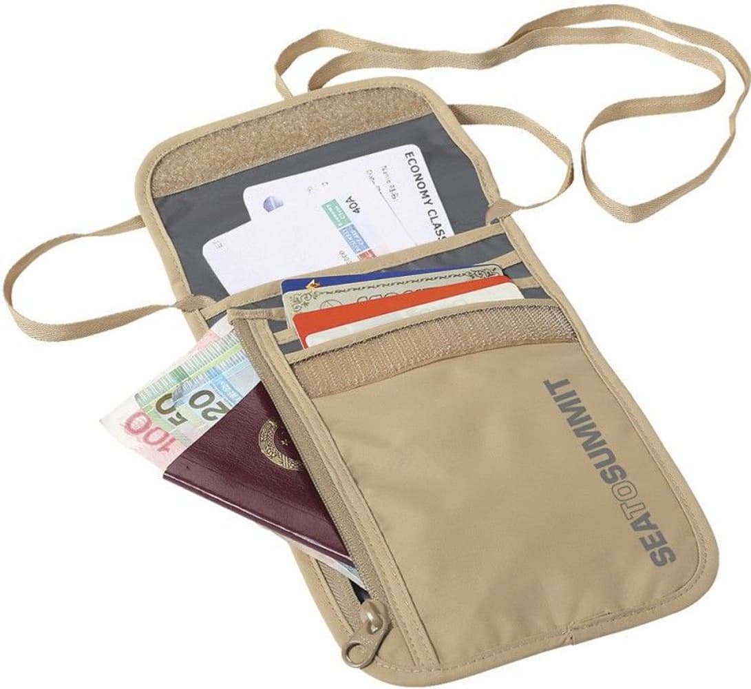 Travelling Light Neck Wallet Standard 5P Sand, view: 0
