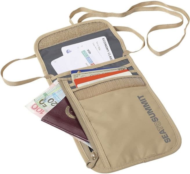 Travelling Light Neck Wallet Standard 5P Sand, view: 0