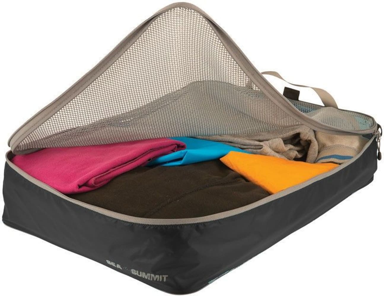 Travelling Light Garment Mesh Bag Large 11L Black/Grey, view: 0