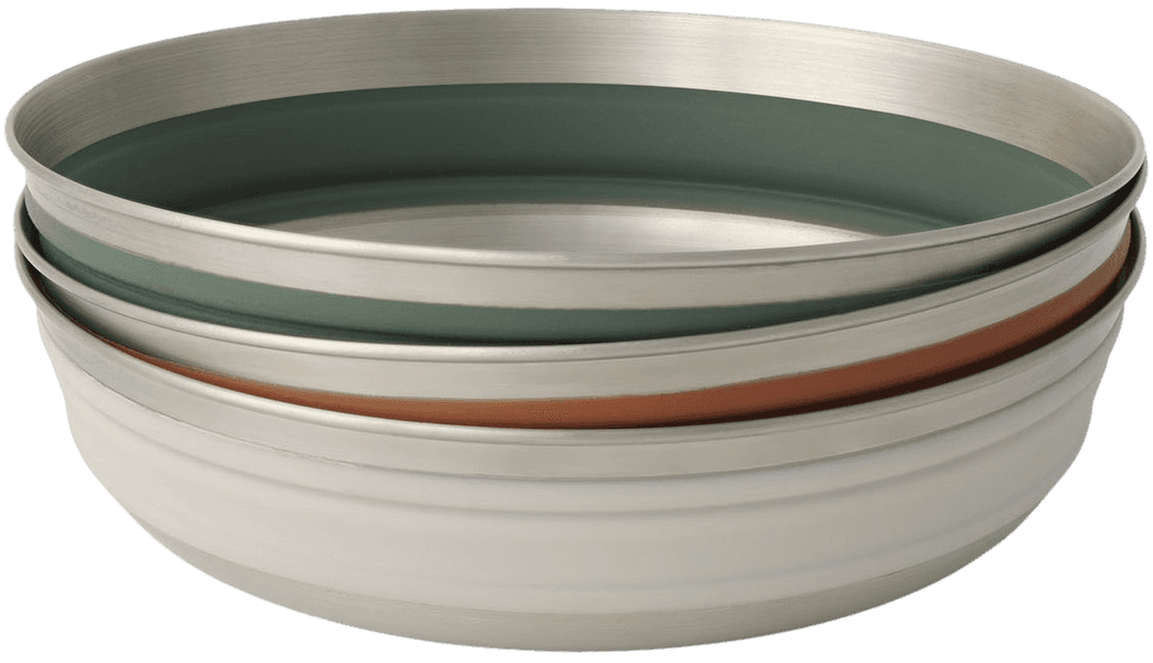 Detour Stainless Steel Collapsible Bowl L Green, view: 2