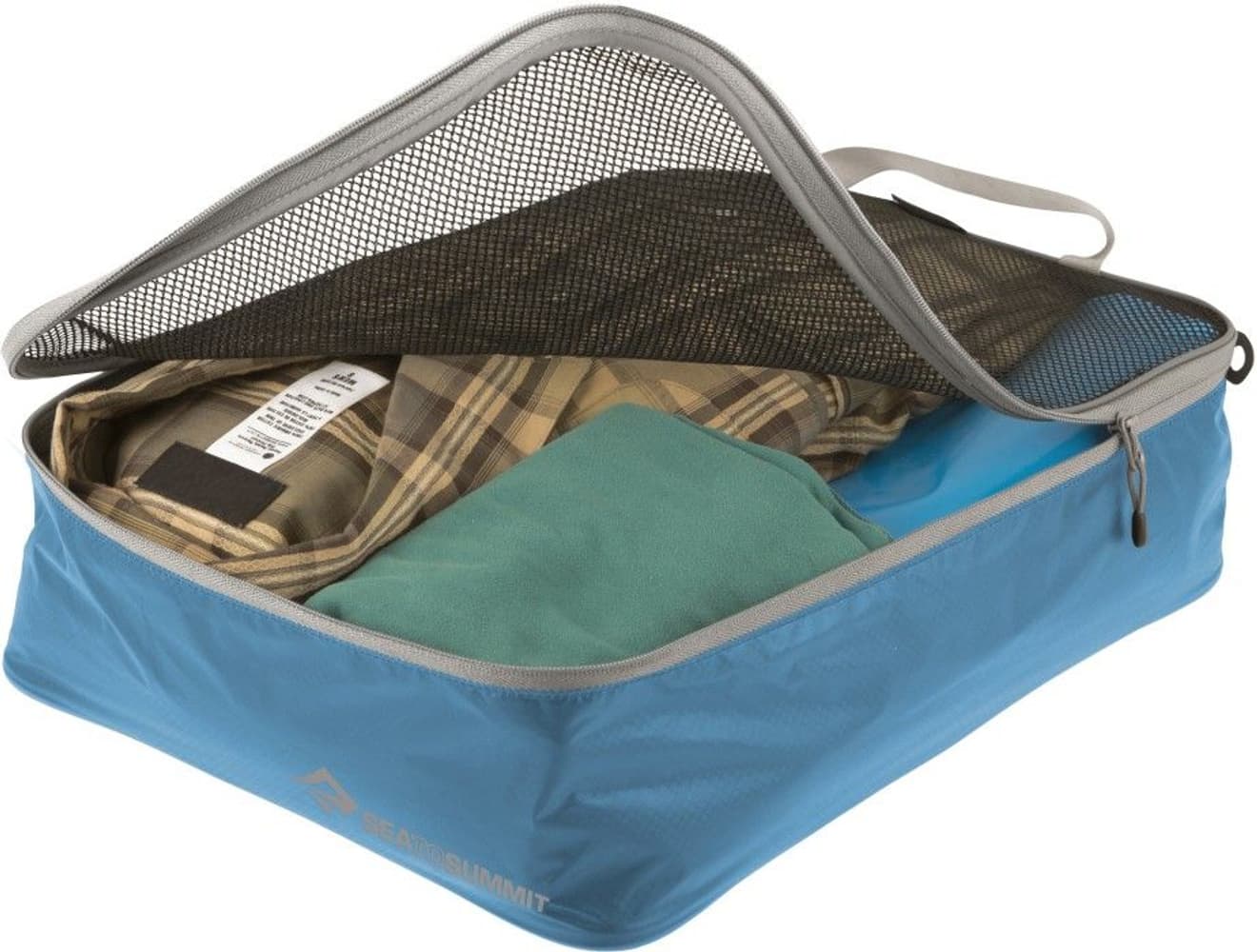 Travelling Light Garment Mesh Bag Medium 8L Black/Grey, view: 0