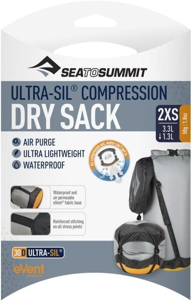 Ultra-Sil eVent Compression Dry Sack XXS 3,3L/1,3L Grey, view: 1
