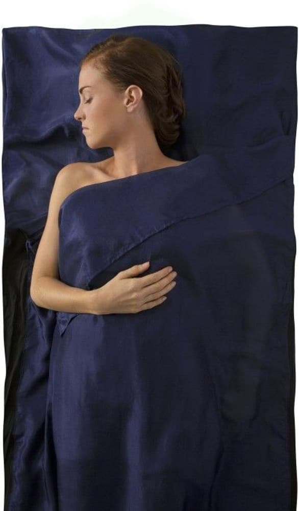 Sleepliner Silk Stretch Traveller with Pillow Navy Blue, view: 0