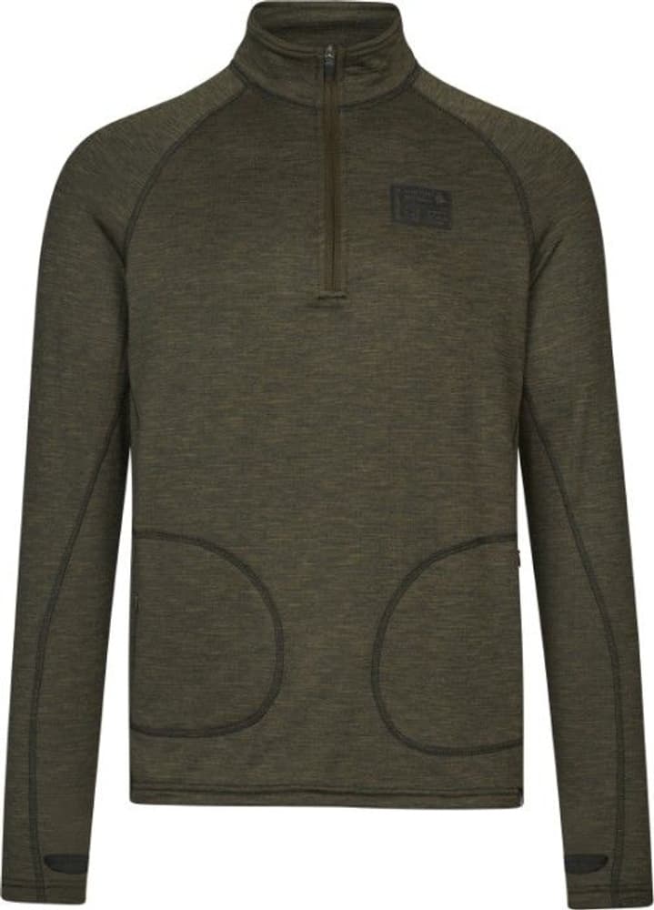 Peak Half-Zip Pine Green Melange, view: 0