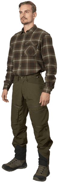 Glen Flannel Shirt Pine Green Check, view: 4