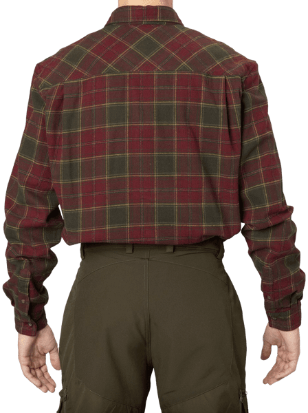 Glen Flannel Shirt Red Forest Check, view: 3