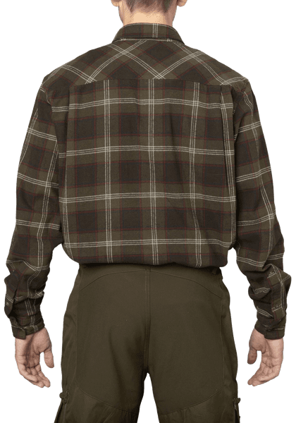 Glen Flannel Shirt Pine Green Check, view: 3