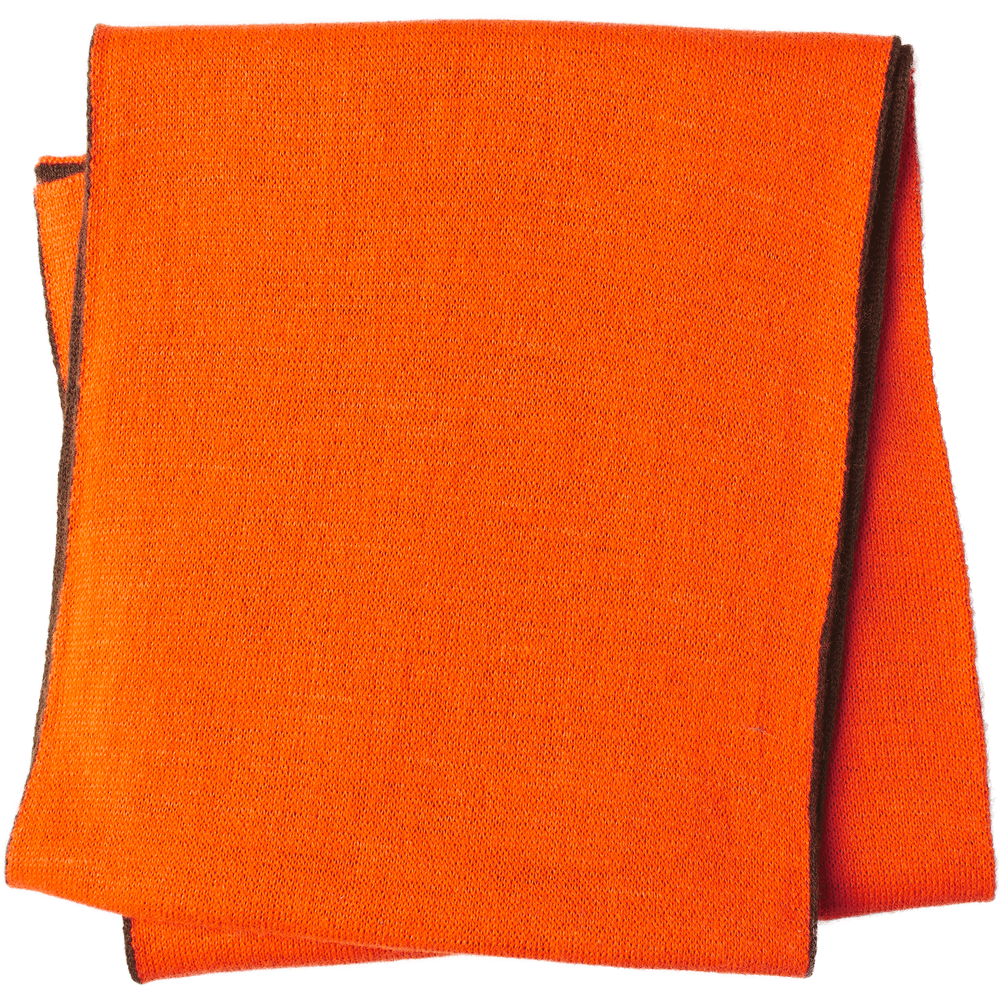 Ian Reversible Scarf Hi-Vis Orange/Pine Green, view: 1