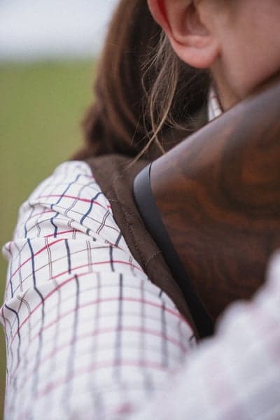 Kerry Shooting Shirt Cabernet/Blue Check, view: 6