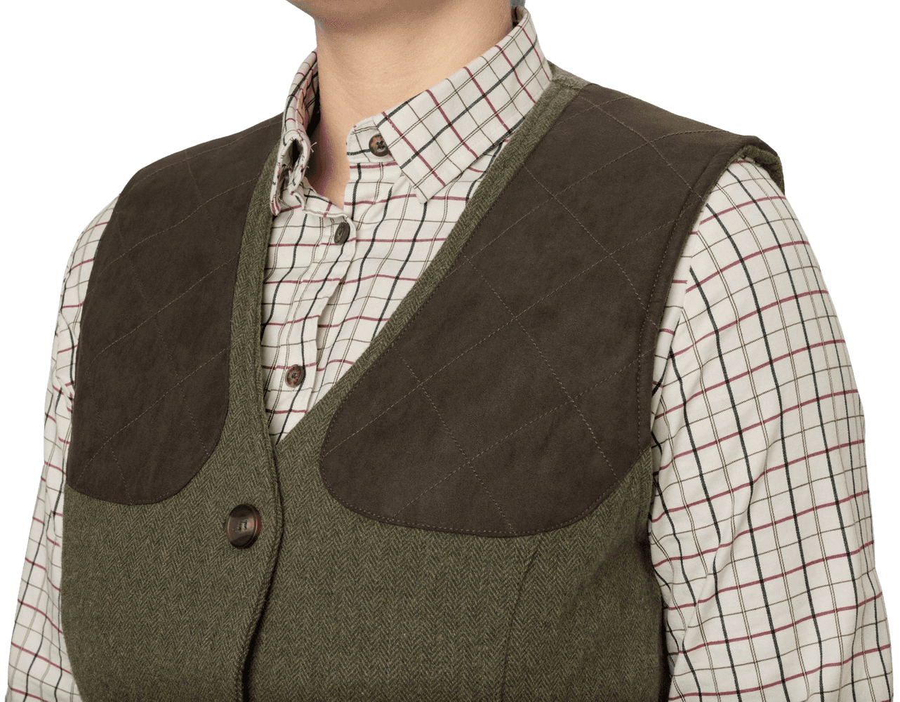 W's Hillside Harriet Vest Moss Green, view: 2