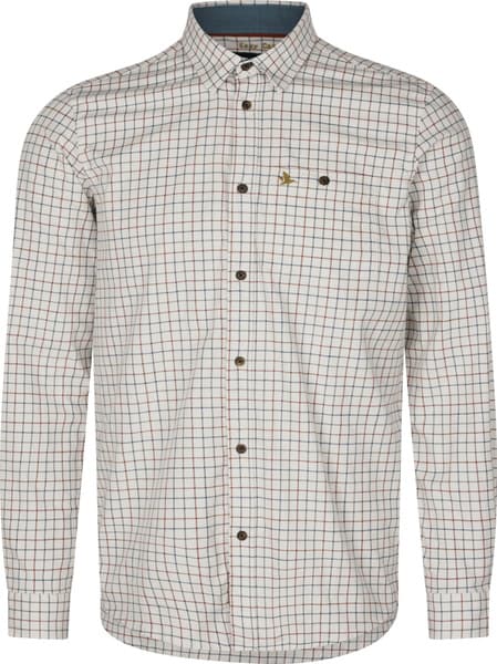 Oxford Shooting Shirt Grape Leaf/Terracotta Check, view: 0