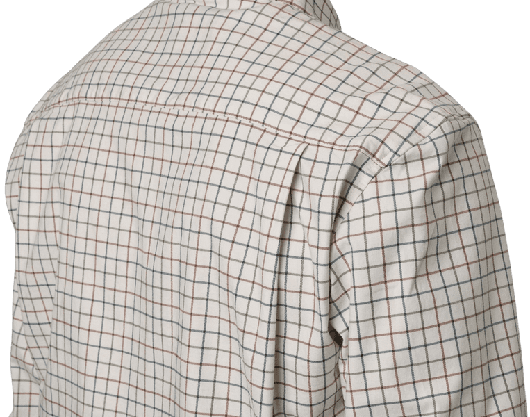 Oxford Shooting Shirt Grape Leaf/Terracotta Check, view: 3